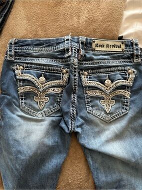 Rock Revival Etty Boot Cut Jeans with Embellished Back Pockets